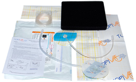 TopiVac Hybrid Wound Therapy Set Components